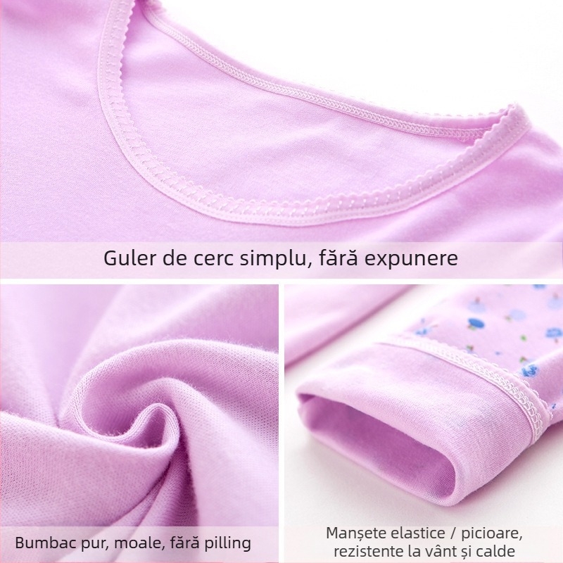 Anfiya set maternitate și alăptare din bumbac, cu mâneci lungi, deschidere pentru alăptare