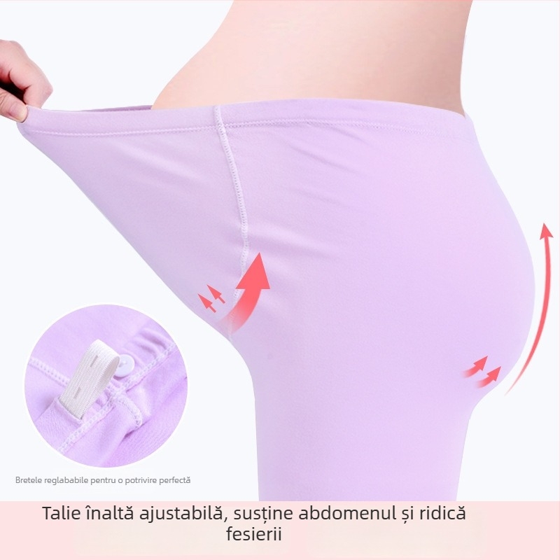 Anfiya set maternitate și alăptare din bumbac, cu mâneci lungi, deschidere pentru alăptare