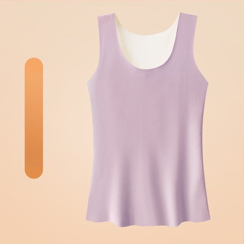 Vesta caldă din nylon pentru femei, căptușită cu fleece, fără cusături, guler rotund, grosime 201–250 g/m²