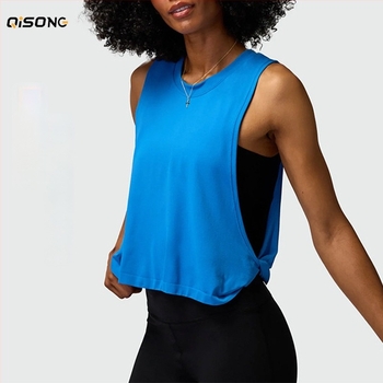 Top lejer fără mâneci pentru femei, pentru alergare și yoga – absorbant de transpirație, respirabil, compoziție: nylon 87% / spandex 13%.