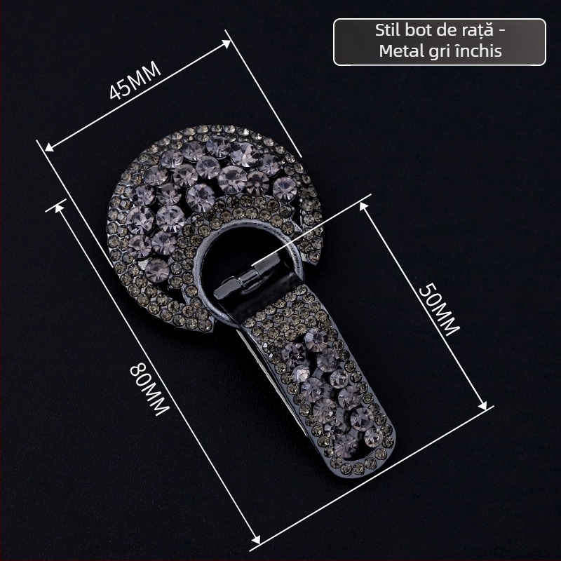 Hengmeihe cataramă decorativă pentru paltoane — aliaj de zinc cu cristale imitatii, stil național clasic, design minimalist