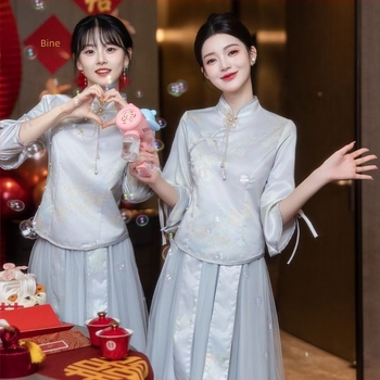 Rochie de domnișoară UNMUN — croială în A, de un umăr, fustă lungă, Chenille cu Spandex, Primăvara 2025