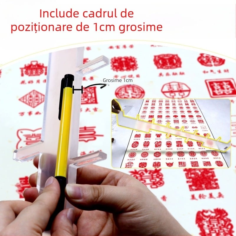 Ștampilă personalizată în stil chinezesc – realizare manuală, din plastic, cadou potrivit pentru cupluri și prieteni