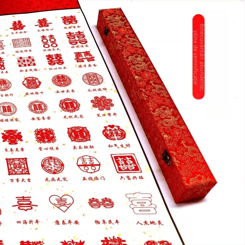 Ștampilă personalizată în stil chinezesc – realizare manuală, din plastic, cadou potrivit pentru cupluri și prieteni