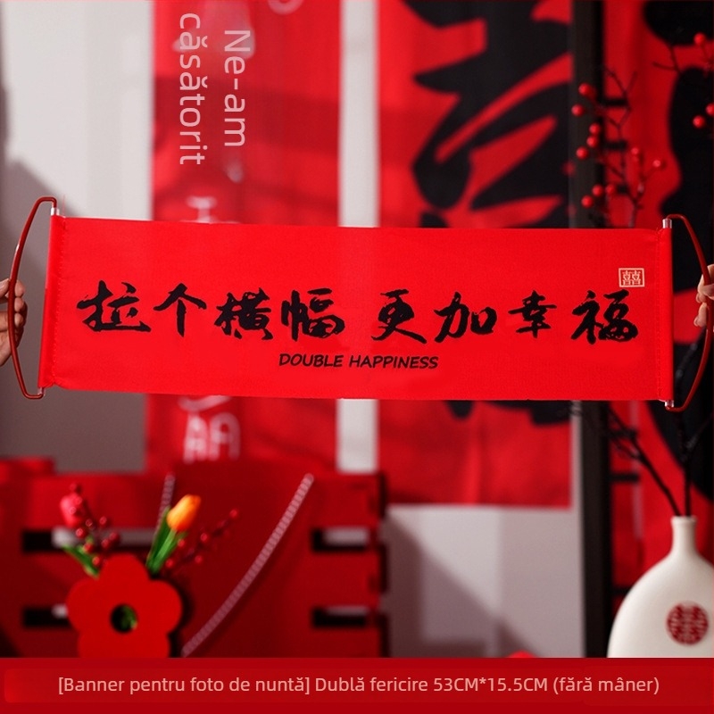 Accesorii foto pentru nuntă: banner manual pentru logodnă, halat de dimineață pentru mireasă, accesorii de pozare (Material: Jam; Import: No; Packing volume: 1; Gross weight: 1; Category: Happy words)