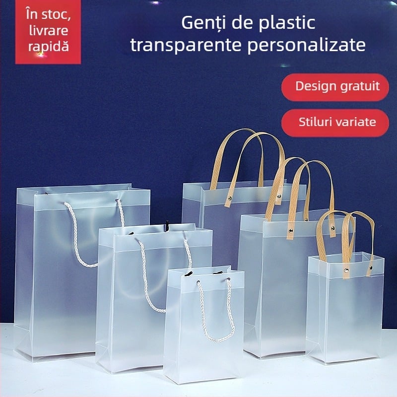 Genți cadou din plastic pentru nuntă — Fengwei, formă pătrată, geantă PP, stil minimalist modern (Brand: Fengwei • Material: Plastic • Forma: Pătrată • Stil: minimalist modern • Pentru: Nunți)
