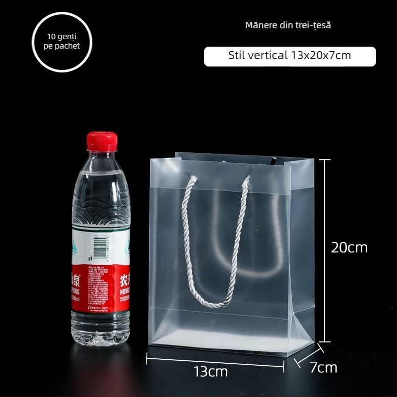 Genți cadou din plastic pentru nuntă — Fengwei, formă pătrată, geantă PP, stil minimalist modern (Brand: Fengwei • Material: Plastic • Forma: Pătrată • Stil: minimalist modern • Pentru: Nunți)