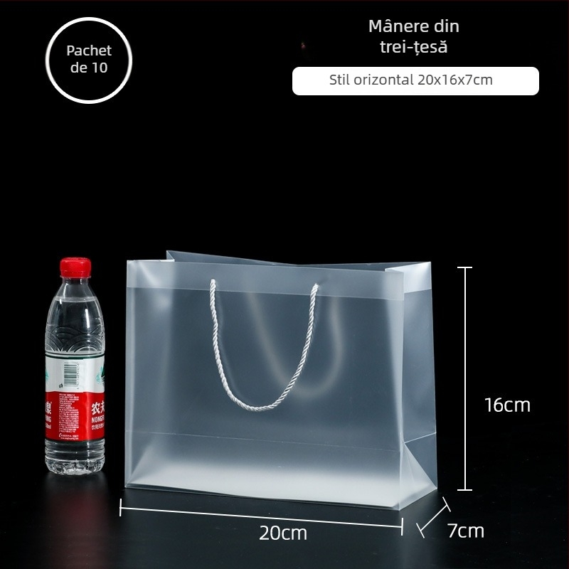 Genți cadou din plastic pentru nuntă — Fengwei, formă pătrată, geantă PP, stil minimalist modern (Brand: Fengwei • Material: Plastic • Forma: Pătrată • Stil: minimalist modern • Pentru: Nunți)
