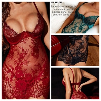 Rochie din dantelă cu bretele, poliester 95–100%, țesătură subțire 101–120 g/m², primăvara 2023