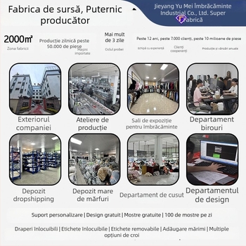 Pulover tricotat pentru bărbați, cu guler semi-deschis, tricotaj jacquard, croială lejeră, mâneci lungi