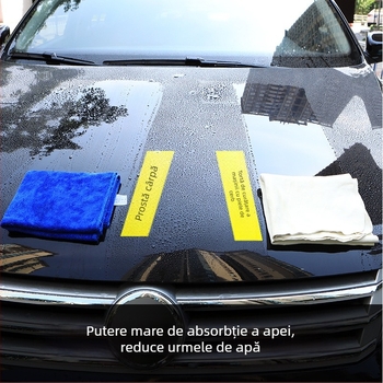 Prosop de curățare auto din lână de miel – multifuncțional, absorbție înaltă, nu pierde păr, nu lasă urme; 70 g; logo tipărit; etichetă privată licențiată