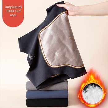 Vesta termică pentru bărbați cu protecție pentru burtă și spate - căptușeală de fleece, strat dublu gros, decolteu în V, țesătură cationică, 90-95% poliester