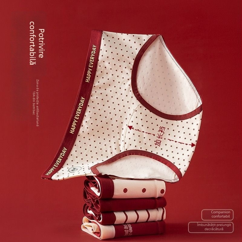 Chiloți damă din bumbac antibacteriali, talie medie, cu zonă inghinală extinsă; material principal: bumbac (90–95%); căptușeala zonei inghinale: 95–100% bumbac