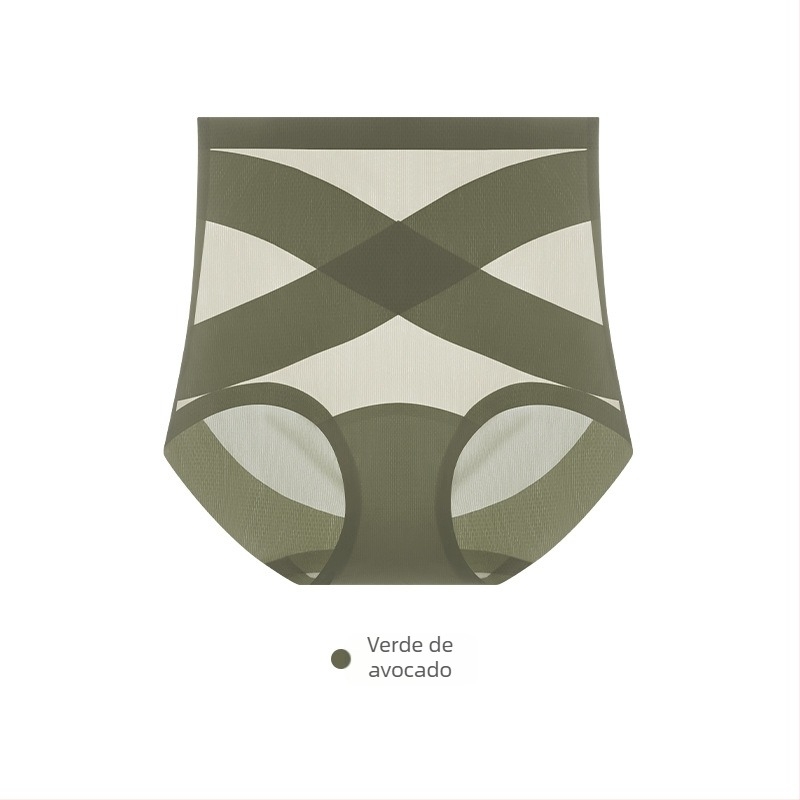 Chiloți femei fără cusătură, talie înaltă – nailon respirabil, 20D, conturarea abdomenului, ridicare a șezutului