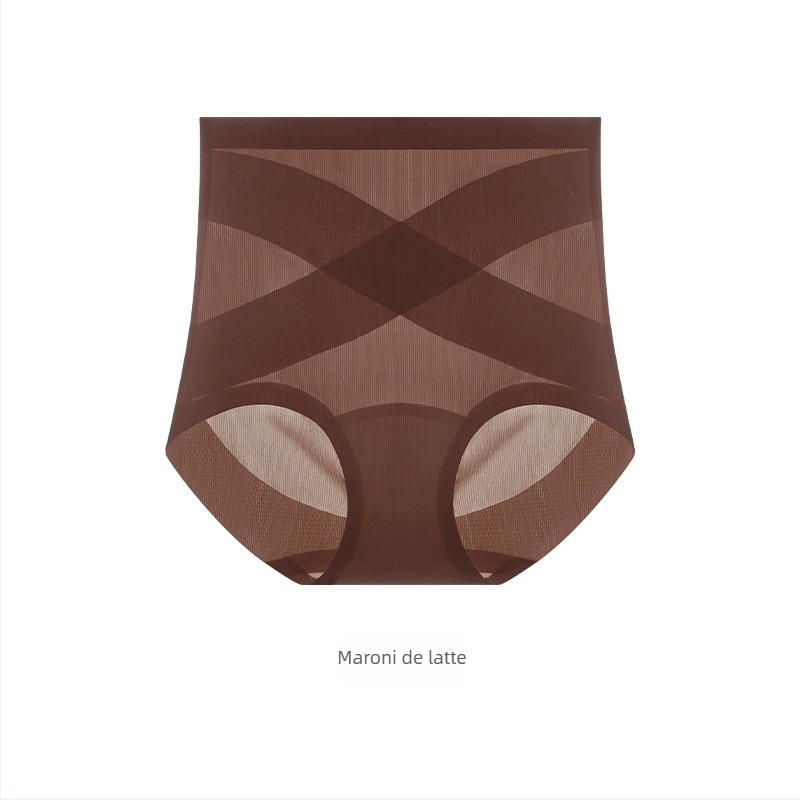 Chiloți femei fără cusătură, talie înaltă – nailon respirabil, 20D, conturarea abdomenului, ridicare a șezutului