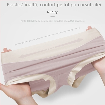 Chiloți damă din modal, talie înaltă, control al abdomenului, respirabil și antibacterian, țesătură tricotată; 91% modal, căptușeală 95–100% fibră regenerată de celuloză