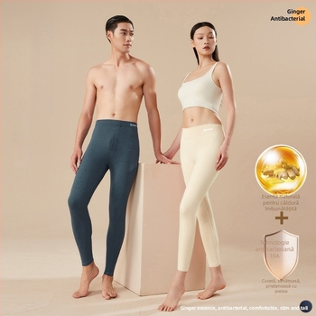 Set termic pantaloni și colanți – fibre de poliester, dublu strat, interior catifelat, fără cusături, grosime 201–250 g/m², unisex