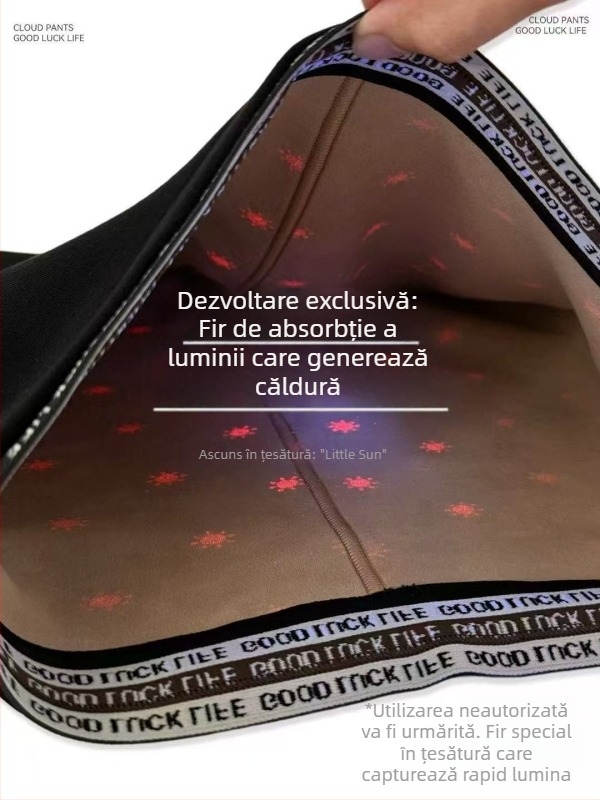 Colanți termici fără cusături pentru femei – velur proteic gros, autoîncălzire, lungime 9/10, model 3D