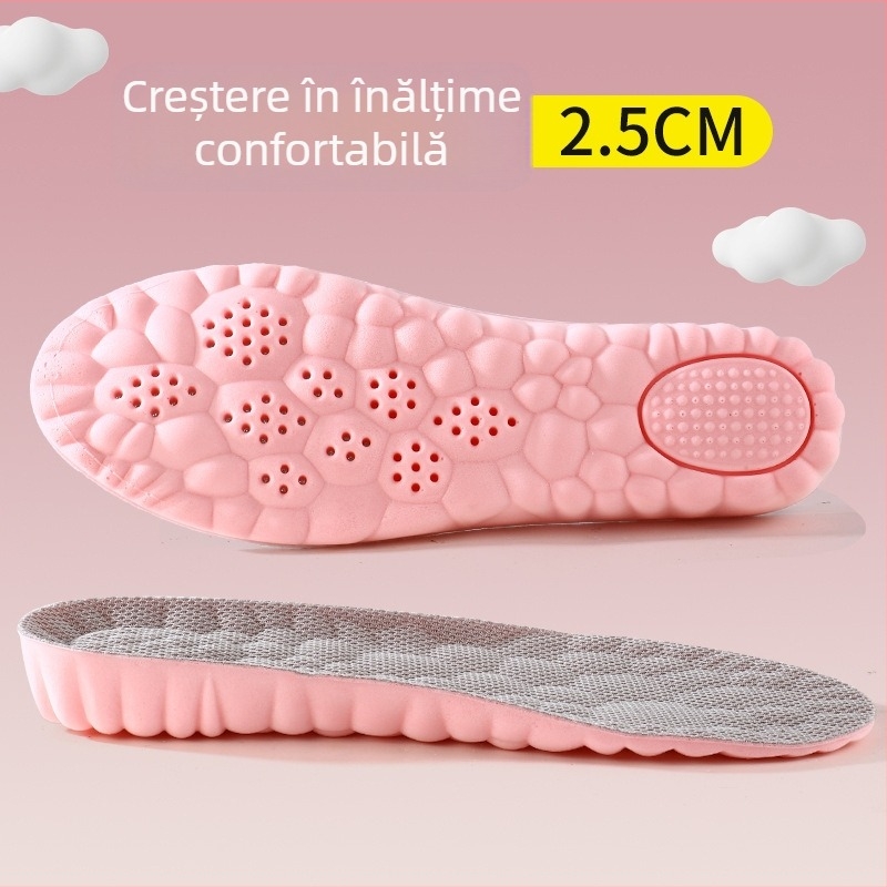 Talpă elevatoare pentru pantofi - PU, talpă întreagă, model 5173-3, unisex