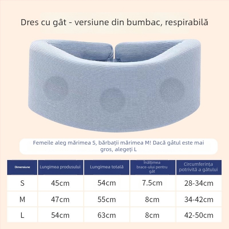 Guler cervical pentru acasă, tracțiune fizioterapeutică, susținere a coloanei cervicale, protecție pentru gât (Brand: Zhuo chen, Model: neck brace)