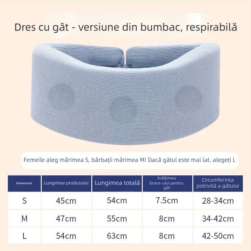Guler cervical pentru acasă, tracțiune fizioterapeutică, susținere a coloanei cervicale, protecție pentru gât (Brand: Zhuo chen, Model: neck brace)