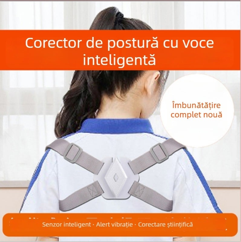 Dispozitiv de corectare a posturii cu notificări vocale inteligente pentru copii și adulți, corector de postură inductiv — Brand Yishengle, Model 058, 2020