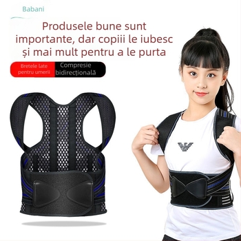 Companion Corector de postură pentru adulți, cu umeri deschiși și suport pentru spate, respirabil, model 0551, 2020