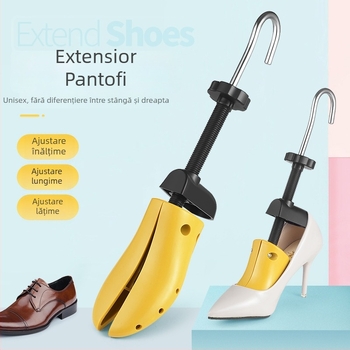 Expander pantofi – suport pentru toc plat, ramă lată și lungă pentru pantofi, compatibil cu pantofi sport, piele, casual, încălțăminte caldă și textile, World Footprints