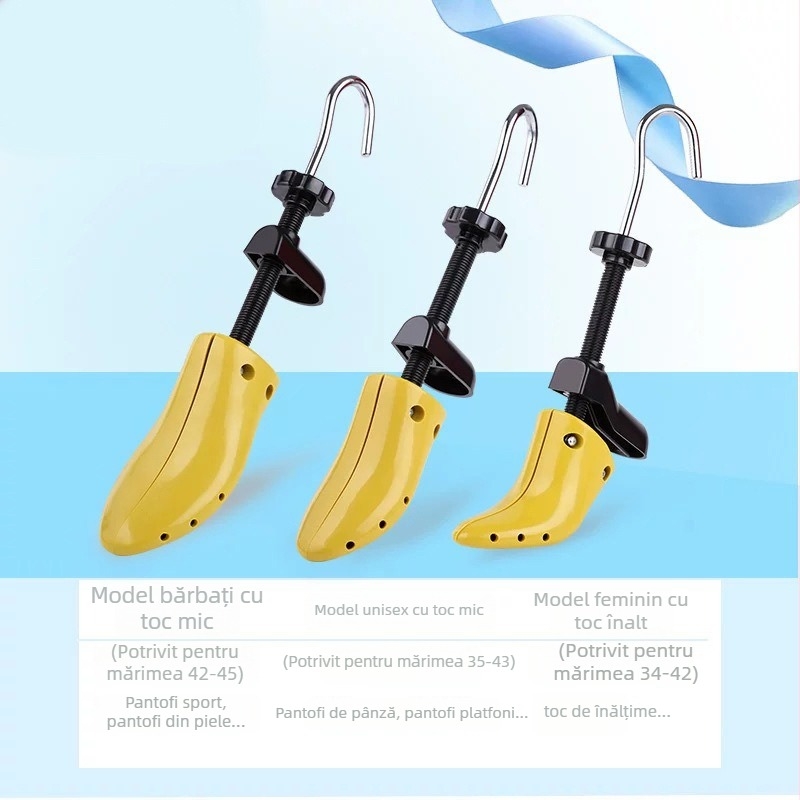 Expander pantofi – suport pentru toc plat, ramă lată și lungă pentru pantofi, compatibil cu pantofi sport, piele, casual, încălțăminte caldă și textile, World Footprints