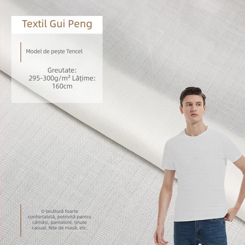 Țesătura pentru cămașă rochie – 100% bumbac, fire 40s, densitate înaltă, jacquard geometric