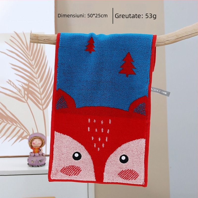 Grace Prosop pentru copii - față și baie, 100% bumbac, țesătură jacquard/plain, 32s fire, 50–80 g