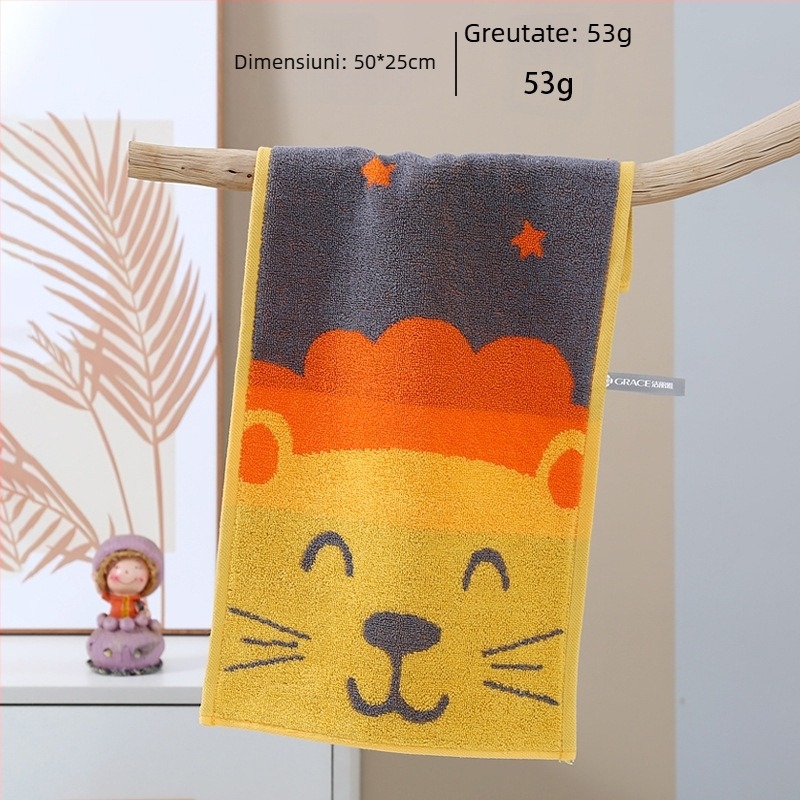 Grace Prosop pentru copii - față și baie, 100% bumbac, țesătură jacquard/plain, 32s fire, 50–80 g