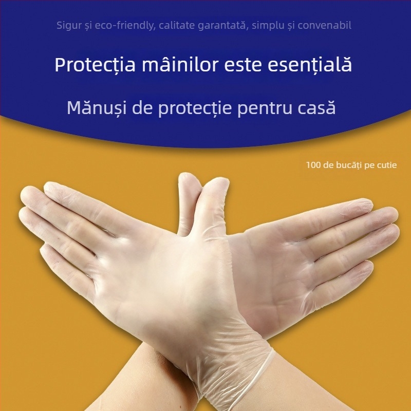 Mănuși de nitril, de unică folosință, grosime standard, suprafață antiderapantă, rezistente la uzură, 1000 bucăți într-o cutie.