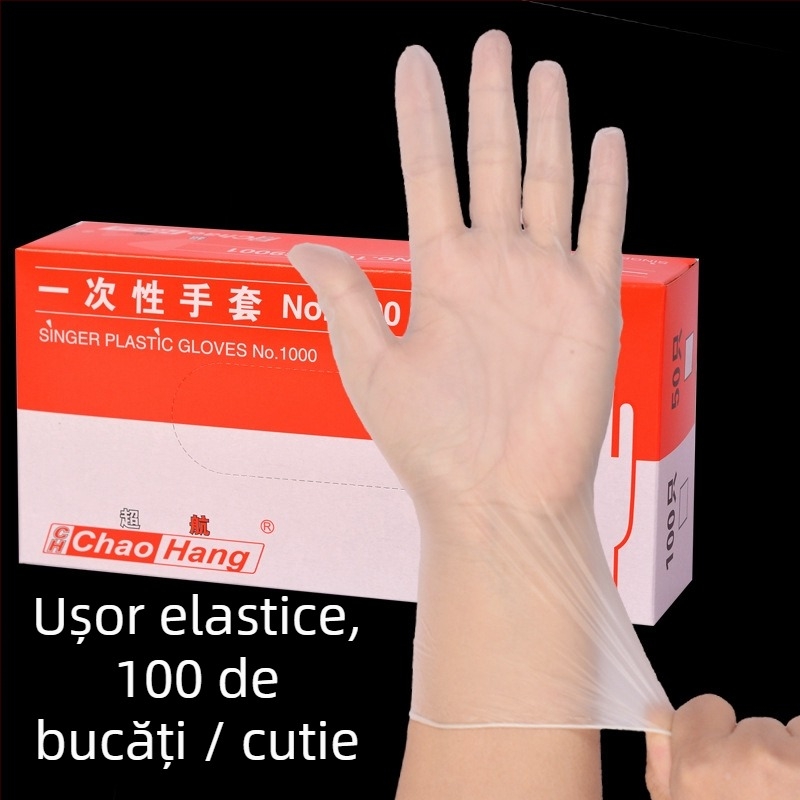 Mănuși de nitril, de unică folosință, grosime standard, suprafață antiderapantă, rezistente la uzură, 1000 bucăți într-o cutie.