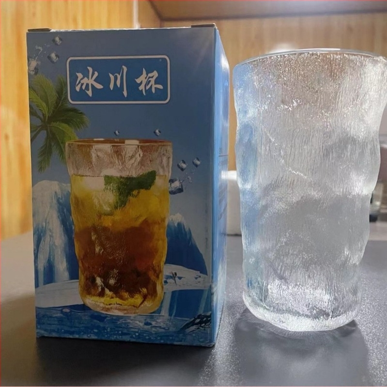 Pahar de apă din sticlă rezistentă la căldură - (rotund; strat unic; stil japonez; fără mâner)