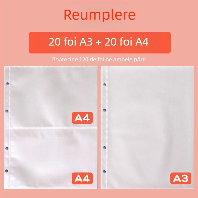Carte de colecție pentru certificate, piele, Model Avinar 05, 120 pagini, personalizare disponibilă, grosime 4