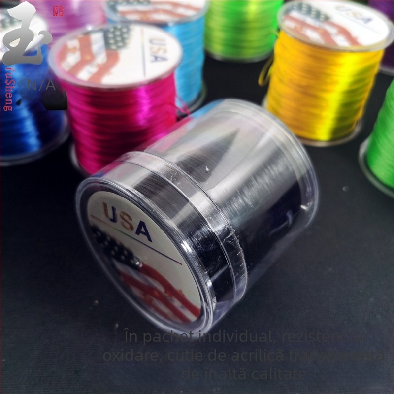 Brățară din agată cristal cu șnur elastic spandex, fir plat, înfășurare mecanizată, Jade rope