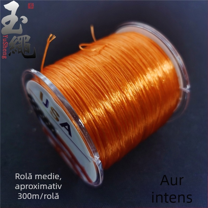 Brățară din agată cristal cu șnur elastic spandex, fir plat, înfășurare mecanizată, Jade rope