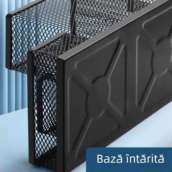 Excellent suport metal pentru pixuri – organizator de birou multifuncțional