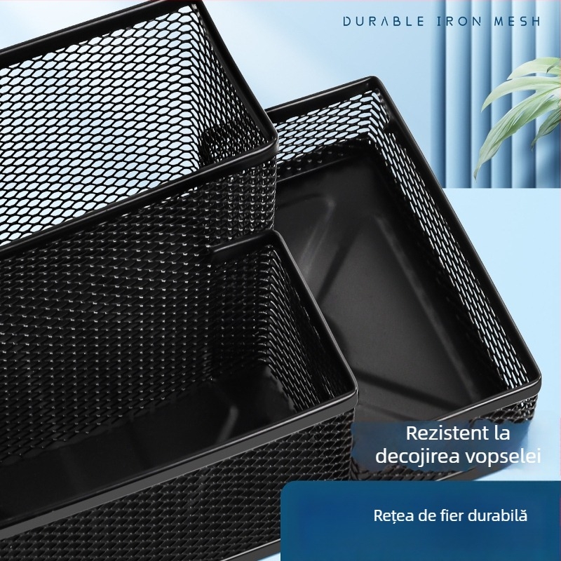 Excellent suport metal pentru pixuri – organizator de birou multifuncțional