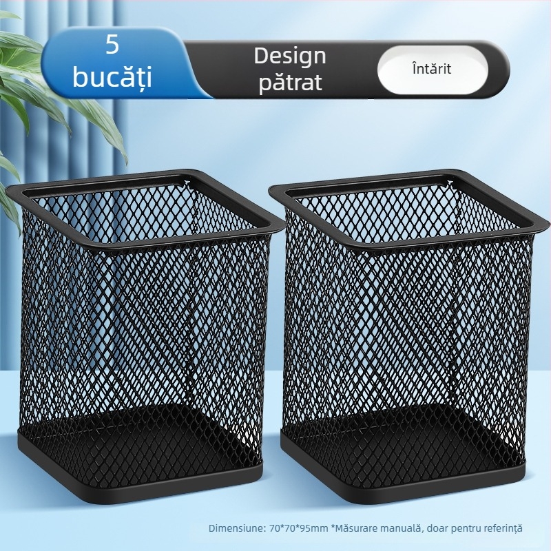 Excellent suport metal pentru pixuri – organizator de birou multifuncțional