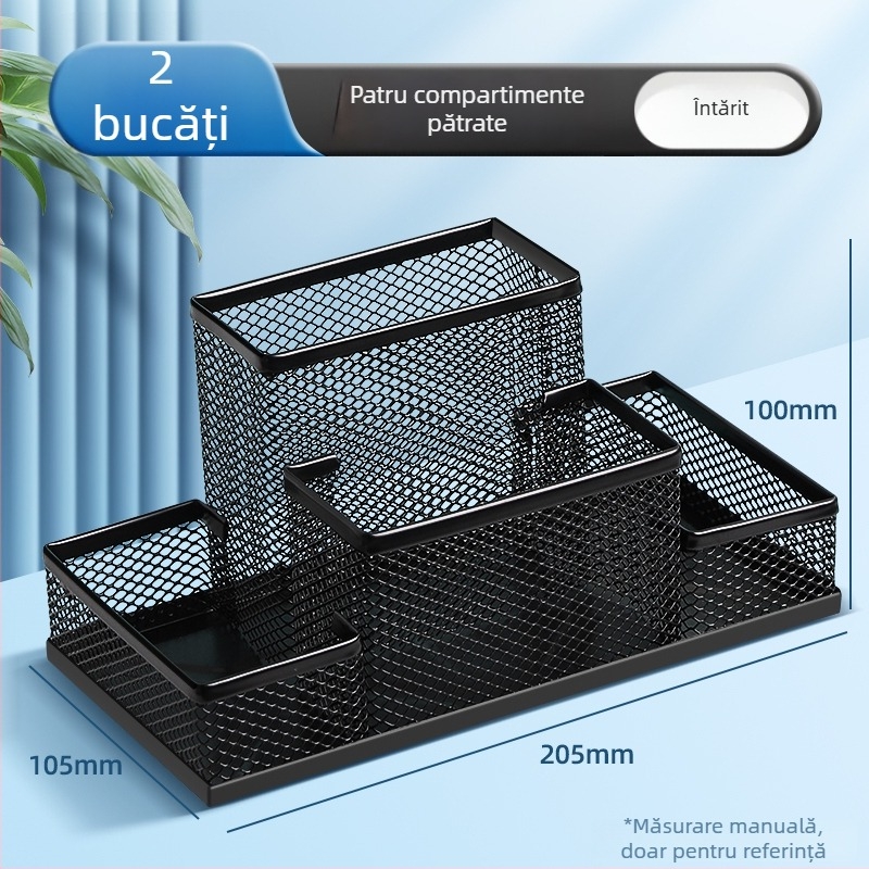 Excellent suport metal pentru pixuri – organizator de birou multifuncțional