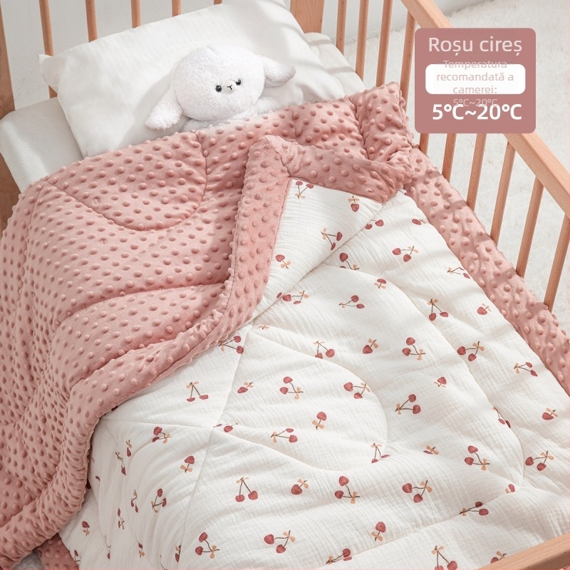 Cuvertură de iarnă din bumbac 100% pentru copii, 3–12 ani, pentru somnul de zi în grădiniță, 500–800 g