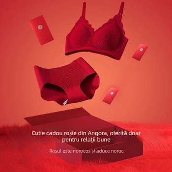 Set sutiene mireasă: push-up efect, cupă 3/4, umplutură din burete, bretele fixe duble, trei rânduri de închizători la spate, material nylon