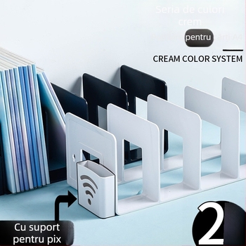 Hongfa 823 Suport de cărți din plastic pentru birou cu separator - Model 823, Material: Plastic, Greutate netă: 320 g, Cantitate de ambalare: 72/30