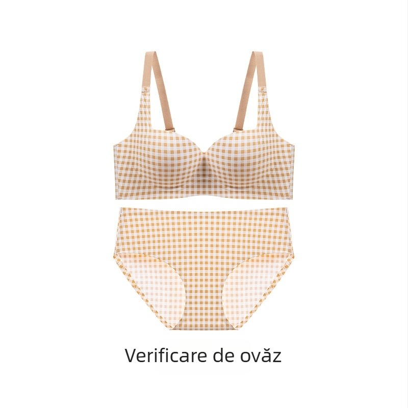 Set de sutiene din nylon pentru femei, cupă 3/4, cupă groasă, bretele fixe, închidere la spate cu trei rânduri, căptușeală din spandex