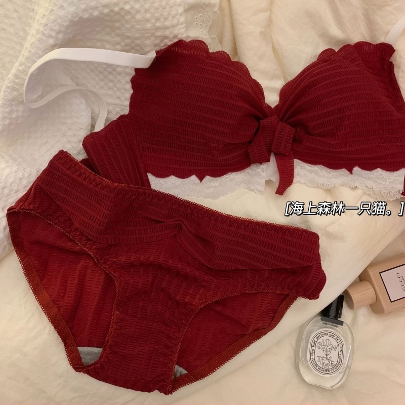 Set de sutien pentru mireasă, cupe 3/4, cupe din bumbac turnate, material principal din nylon, bretele fixe, închidere pe spate cu trei rânduri de carlige