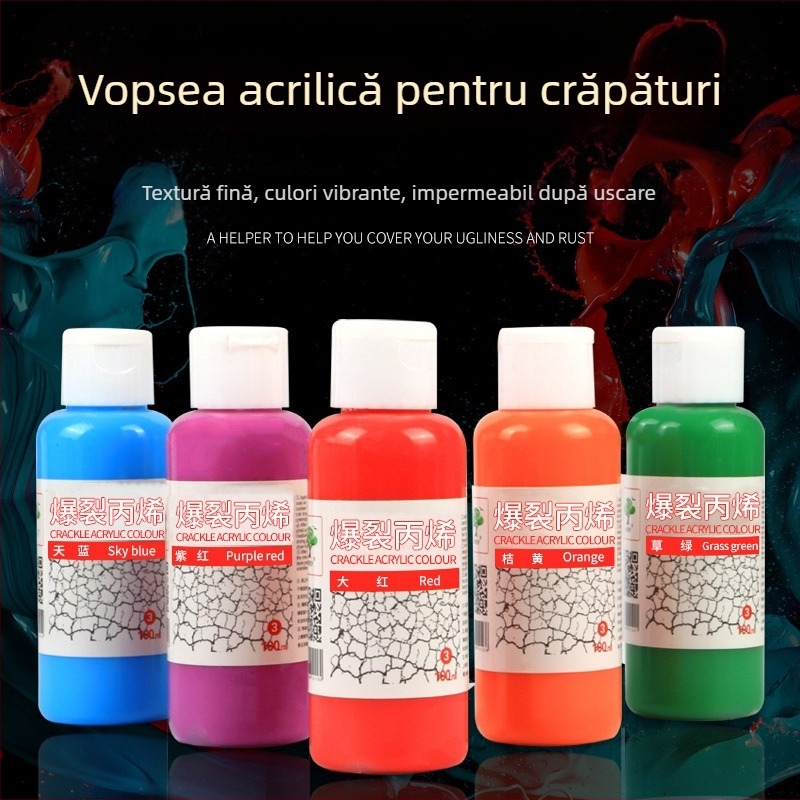 Pigment acrilic Bubu, 100ml, ambalaj de bază, pentru pictură acrilică explozivă
