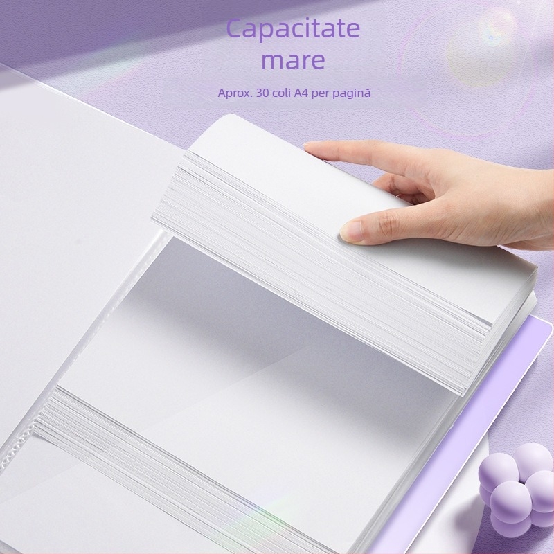 Mapă de documente cu inserții, culoare gradientă, stocare în mai multe straturi (Material: Plastic; Număr de pagini: 100; Tipărire logo: Nu; Personalizare: Nu)