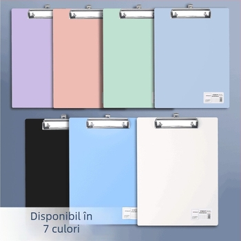 Clip pentru placă A4 – Clip plastic, PP, Model 5316/5317, Grosime placă 1,5 mm, Potrivit pentru hârtie A3